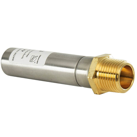 1/2" MIP Thread, Straight Water Hammer Arrestor, Stainless Steel Plumbingsell
