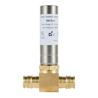 1/2" PEX-A Expansion Connection, Tee Water Hammer Arrestor, Stainless Steel Plumbingsell