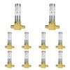 10 Pcs PEX Crimp Connection, Water Hammer Arrestor Tee, Stainless Steel