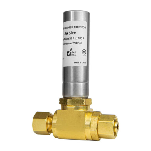 10 Pcs 3/8" OD Comp. x 3/8" OD Female Comp. , Water Hammer Arrestor Tee For Dishwasher Connection, Stainless Steel Plumbingsell