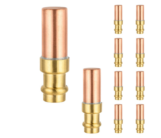 10 Pcs 1/2" Copper Press Connection, Copper Water Hammer Arrestor