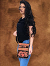 Peach Blossom Floral Crossbody Bag – Stylish & Functional Cowgirl Accessory