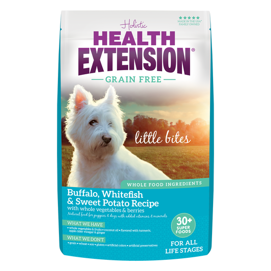 Grain Free Buffalo, Whitefish & Sweet Potato Little Bites Recipe