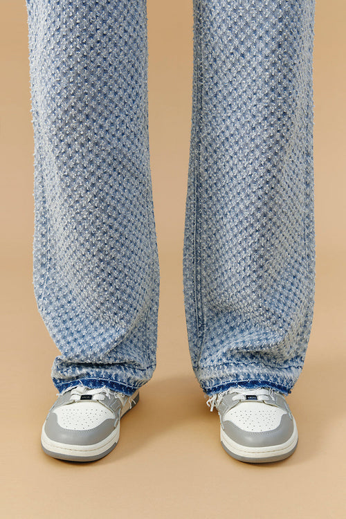 Coney Island Whitefish Tweed Wide Jeans HJ007 [FINAL SALE]