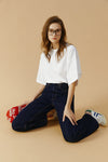 Coney Island Whitefish High Rise Wide Jeans HJ007