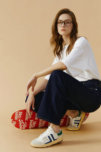 Coney Island Whitefish High Rise Wide Jeans HJ007