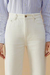 Manhattan High Rise Straight Ankle Jeans HJ160