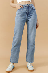 Manhattan High Rise Straight Ankle Jeans HJ160