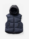 Hooded Down Vest - Navy