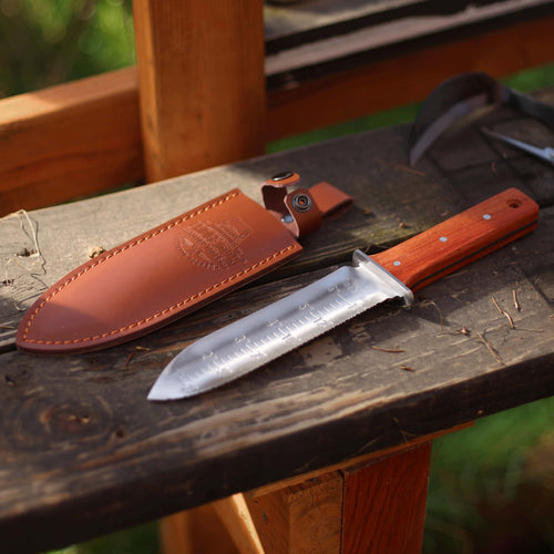 Rosewood Handle Stainless Hori Hori Gardening Knife