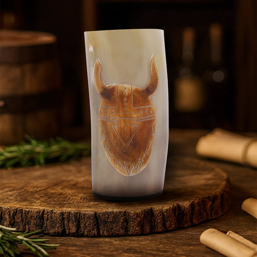 handmade skull craft drinking glasses and all purpose tumblers 8.-10oz mead pack of 1