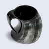 Horn Mug Natural Ox Horn Drinking Cup Holds Up to 24-27 oz