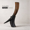Real Ox Horn Drinking Horn with Stand 16 oz Beer Mug Gift