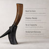 Real Ox Horn Drinking Horn with Stand 16 oz Beer Mug Gift