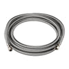 10 Pcs 8 ft Ice Maker Hose, with 1/4" Comp by 1/4" Comp Connection, Stainless Steel Braided Hose