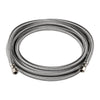 8 ft Ice Maker Hose, with 1/4" Comp by 1/4" Comp Connection, Stainless Steel Braided Hose Plumbingsell