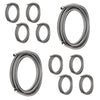 10 Pcs 8 ft Ice Maker Hose, with 1/4" Comp by 1/4" Comp Connection, Stainless Steel Braided Hose
