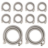 10 Pcs 4ft Washing Machine Hose, With 90 Degree Elbow, Stainless Steel