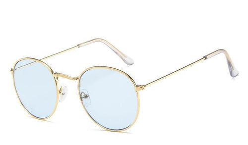 Famous  Retro Popular Oval Luxury Round Vintage Woman and Man Sunglasses  Brand Designer Oculos De Sol With UV400 protection