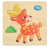 3D Wooden Children Interesting Puzzle Toys With Animals and Cars Exellent Puzzles Intelligence Kids Early Educational Toys For Children