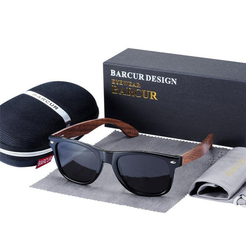 High Quality Bamboo Handmade Walnut Sunglasses For Men and Women with  Anti-Reflect Mirror Sunglasses With  UV400 Protection