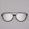 NEW  Stevvex Designer Cat eye Sunglasses For Women and Ladies in Vintage Metal Reflective Glasse Mirror Retro Oculos De Sol Gafas Style With UV 400 Protection