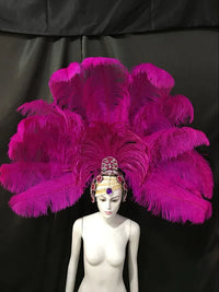 The Stardust Samba Enchantment – Exquisite Feathered Dance & Stage Headdress