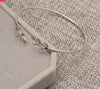 Elegant Silver Gold Leaf Fashion Simple Gold Silver Plated Cuff Bracelets For WomenIn Modern Jewelry style