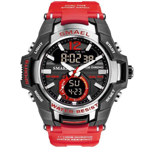 Modern Luxury Sport Watch For Men Fashion Casual Alarm Clock 50M Waterproof In Military Chrono Dual Display Style Wristwatches Relogio Masculino