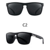 Men Polarized Sunglasses Vintage Anti-UV Driving Driver Black  Eyewear Rectangle Shades Men Oculos masculino