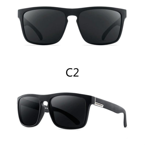 Men Polarized Sunglasses Vintage Anti-UV Driving Driver Black  Eyewear Rectangle Shades Men Oculos masculino