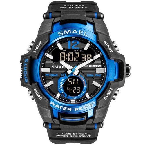 Modern Luxury Sport Watch For Men Fashion Casual Alarm Clock 50M Waterproof In Military Chrono Dual Display Style Wristwatches Relogio Masculino