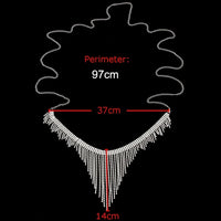 Geometric Rhinestone Tassel Thong Body Chain – Luxury Crystal Lingerie & Shimmering Waist Harness for Raves, Festivals & Beachwear