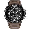 Orange Modern Sport  Waterproof 50M Men Watches With LED Digital Display In Military Armi Relogio Masculino Style