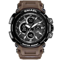 Orange Modern Sport  Waterproof 50M Men Watches With LED Digital Display In Military Armi Relogio Masculino Style