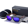 High Quality Bamboo Handmade Walnut Sunglasses For Men and Women with  Anti-Reflect Mirror Sunglasses With  UV400 Protection