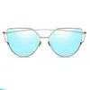 Luxury Vintage Modern Cat Eye Metal High Quality Frame  With Miror Sunglasses For  Women and Lady sunglasses With UV400 Protection