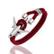 Wine red silver / 19cm