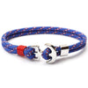 Luxury Modern Handamde Multilayer Anchor Bracelets Charm Survival Rope Chain Fashion Jewelry Bracelet For Men and Women
