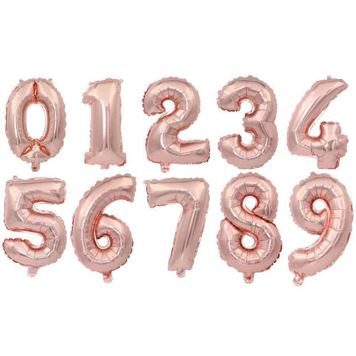 Big 32 Inch Number Foil Balloons Gold Silver Blue Digital Globos For Wedding Birthday Party Decoration In NEW Luxury Style
