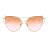 Luxury Vintage Modern Cat Eye Metal High Quality Frame  With Miror Sunglasses For  Women and Lady sunglasses With UV400 Protection