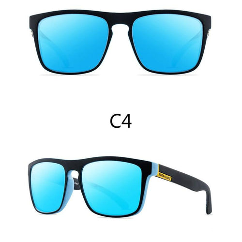 Men Polarized Sunglasses Vintage Anti-UV Driving Driver Black  Eyewear Rectangle Shades Men Oculos masculino