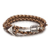 New Arrival Multilayer Charm Leather Vintage Bronze Arrow Bracelet Anchor Bracelet For Men and Women Lovers' Gift