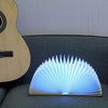 STEVVEX Led Book Lamp Light USB Rechargeable Foldable Wooden Night Light Valentine Birthday Christmas Gift for Family Friend Rechargeable Unique Gift