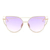 Luxury Vintage Modern Cat Eye Metal High Quality Frame  With Miror Sunglasses For  Women and Lady sunglasses With UV400 Protection