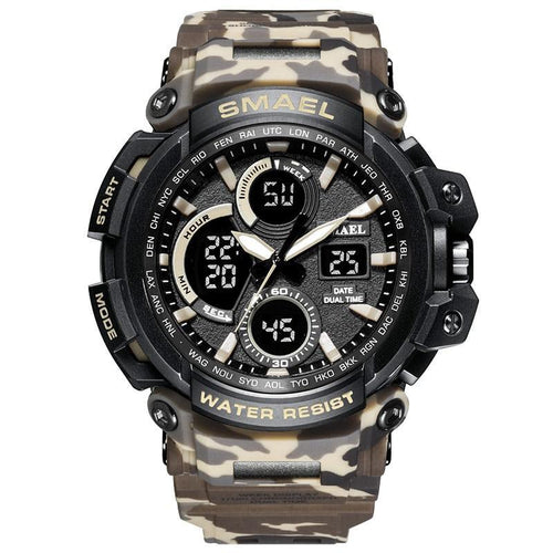 Army Green Modern Sport  Waterproof 50M Men Watches With LED Digital Display In Military Armi Relogio Masculino Style