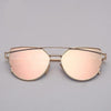 NEW  Stevvex Designer Cat eye Sunglasses For Women and Ladies in Vintage Metal Reflective Glasse Mirror Retro Oculos De Sol Gafas Style With UV 400 Protection