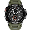 Orange Modern Sport  Waterproof 50M Men Watches With LED Digital Display In Military Armi Relogio Masculino Style