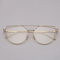 NEW  Stevvex Designer Cat eye Sunglasses For Women and Ladies in Vintage Metal Reflective Glasse Mirror Retro Oculos De Sol Gafas Style With UV 400 Protection