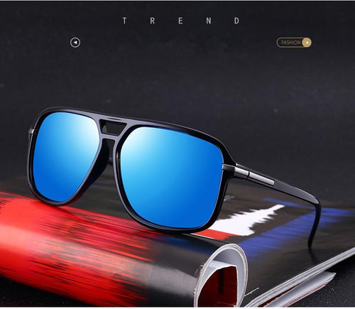 Luxury Polarized Men Business Oversized Mirror Sunglasses For  Driving Brand Designer Driver Sunglasses UV400 Protection